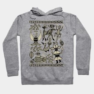 African Senufo Korhogo Tribal Ethnic Art Hoodie